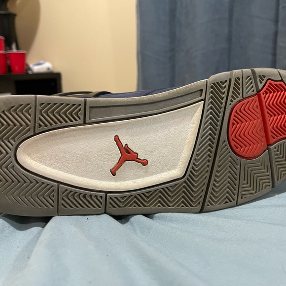 CQ9597-401 Jordan Retro 4 IV Winterized Loyal Blue Casual Shoes - Size 13 Mens - Picture 4 of 9